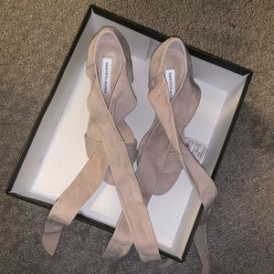 Suede cork wedge from saks fifth